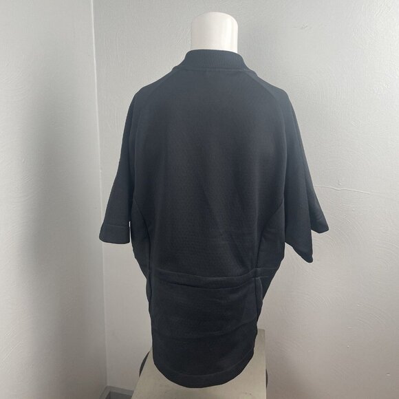 Nike Size XS Women Black Athletic DriFit Full Zip Short Sleeve Track Jacket EUC - Picture 3 of 13